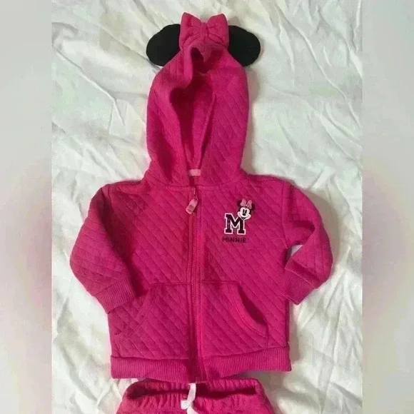 Disney Jumping Beans Minnie Mouse Set Size 6 Months Pink - Picture 2 of 12